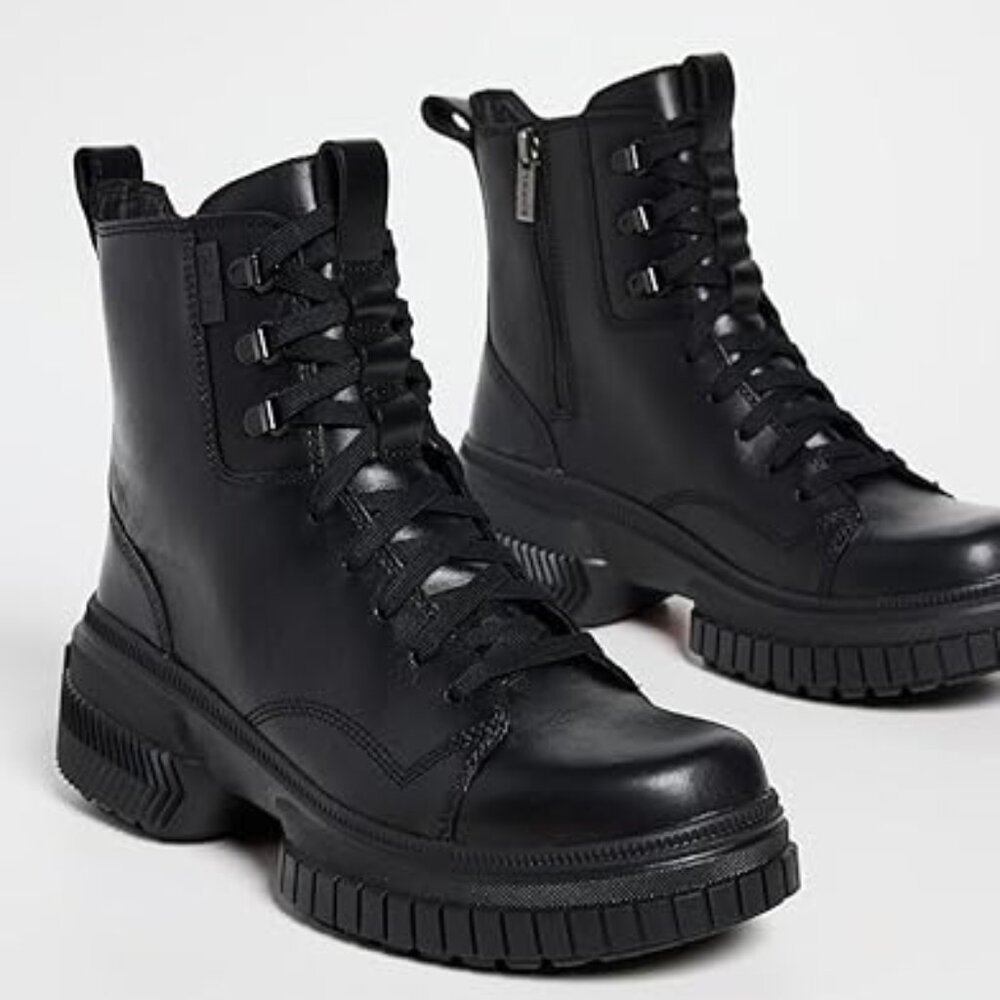 Like New - Sorel Ona Ave Waterproof Women's  Boot - Black Leather - Size 9